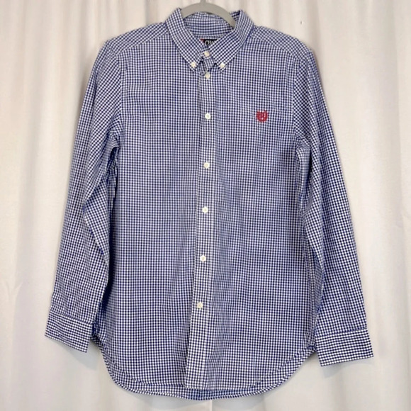 Chaps Boy’s Easy Care Button Down Long Sleeve Shirt Size 18-20 - Picture 1 of 5